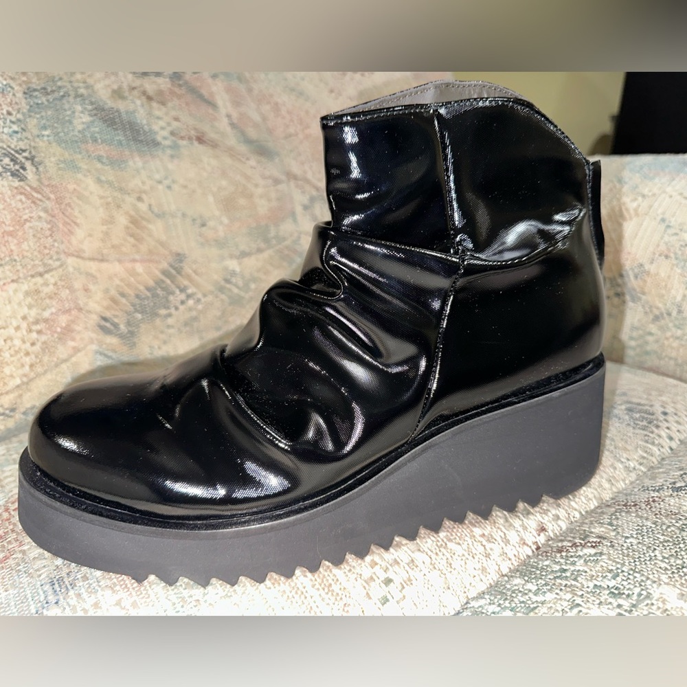 Authentic Leather Platform Italian Openclosedshoes - image 5